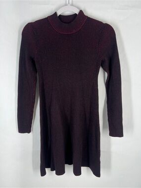 Gap Ribbed Long Sleeve Fit & Flare Sweater Dress XS Petite